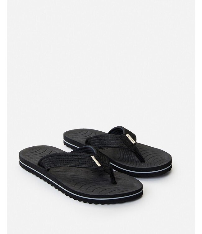 RIP CURL MENS DBAH BLOOM OPEN TOE SANDAL  BLACK/BLACK