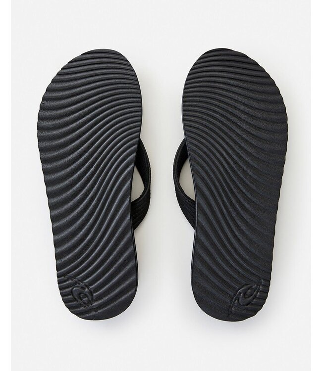 RIP CURL MENS DBAH BLOOM OPEN TOE SANDAL  BLACK/BLACK