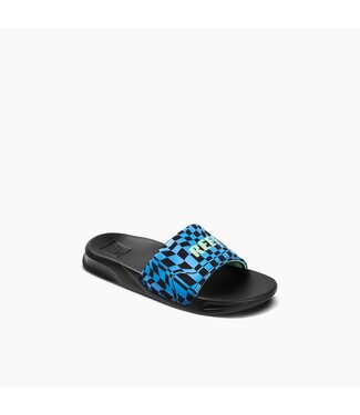 REEF KIDS ONE SLIDE SANDALS SWELL CHECKERS