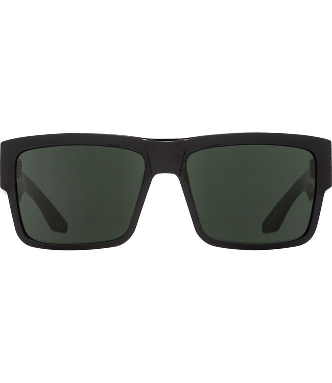 SPY CYRUS BLACK SUNGLASSES w/ HD PLUS GREY GREEN