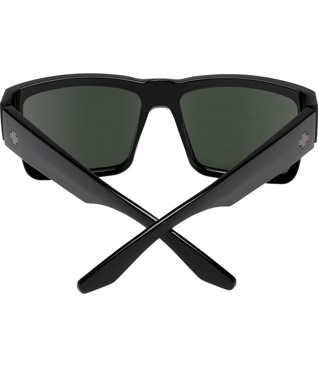 SPY CYRUS BLACK SUNGLASSES w/ HD PLUS GREY GREEN
