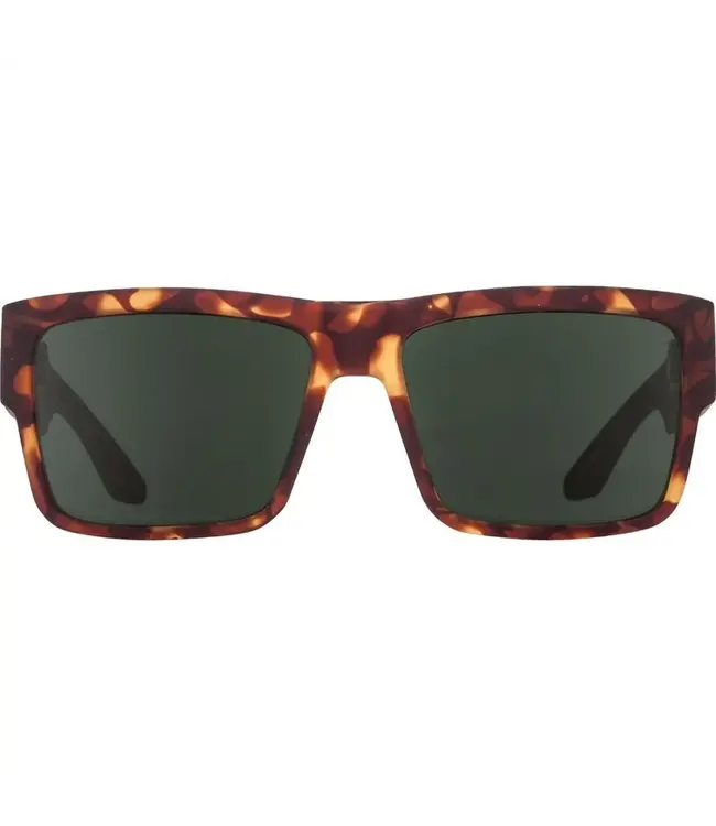 SPY CYRUS SOFT MATTE CAMO TORTOISE SUNGLASSES w/ HAPPY GREY GREEN