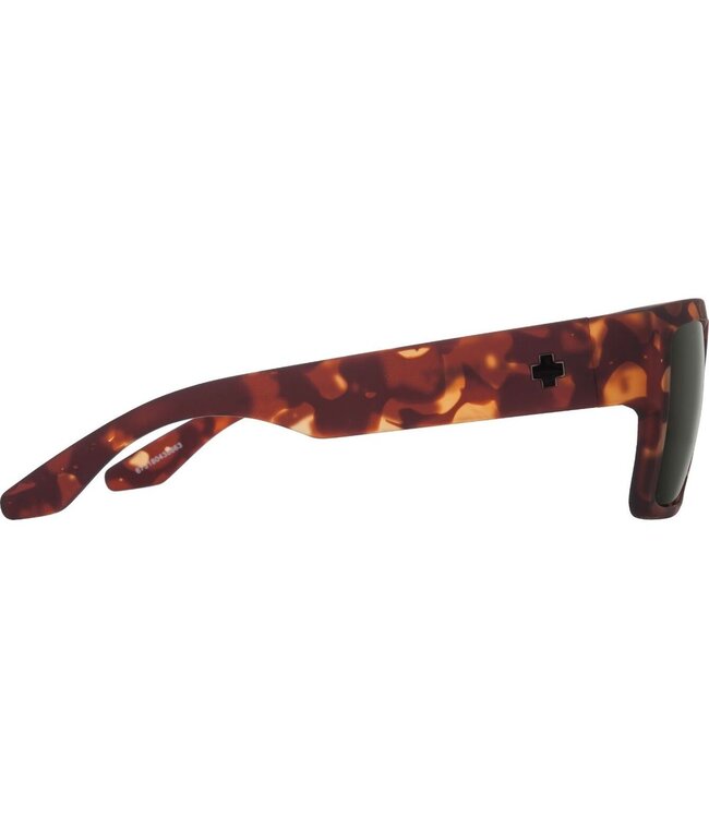 SPY CYRUS SOFT MATTE CAMO TORTOISE SUNGLASSES w/ HAPPY GREY GREEN