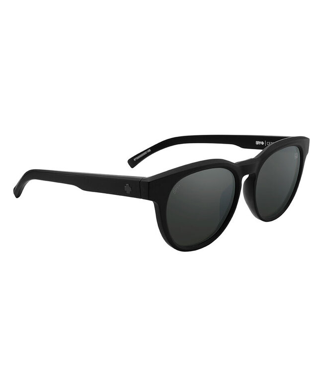 SPY CEDROS MATTE BLACK SUNGLASSES w/ HAPPY BOOST POLARIZED BLACK MIRROR