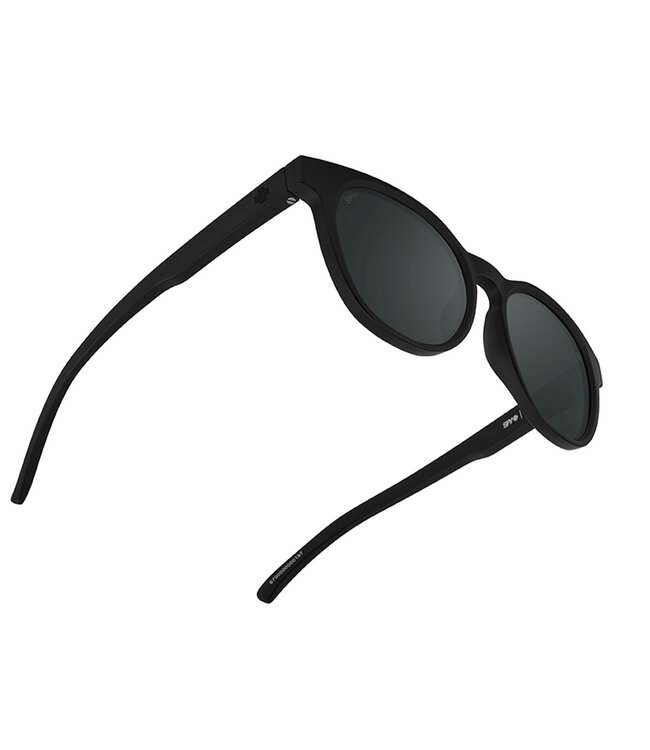 SPY CEDROS MATTE BLACK SUNGLASSES w/ HAPPY BOOST POLARIZED BLACK MIRROR