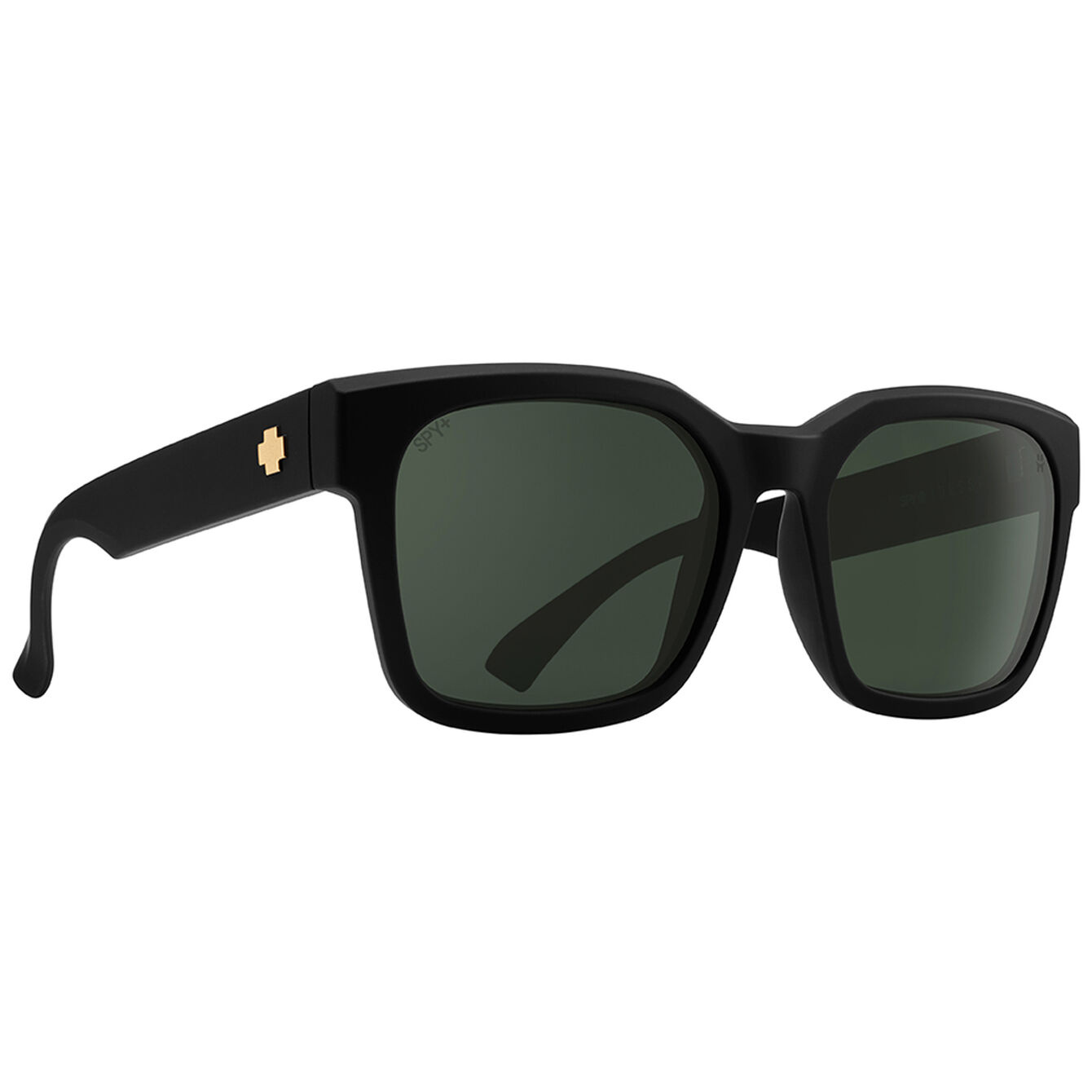 SPY DESSA SUNGLASSES SOFT MATTE BLACK w HAPPY GREY GREEN ONE Boardshop