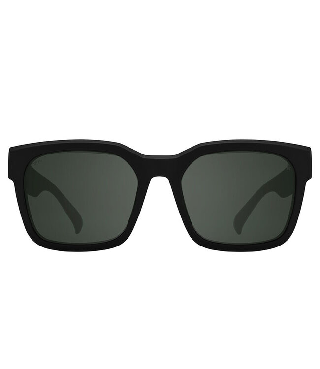 SPY DESSA SUNGLASSES SOFT MATTE BLACK w/ HAPPY GREY GREEN