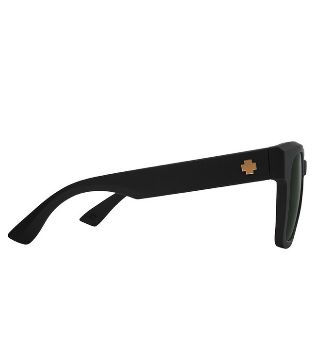 SPY DESSA SUNGLASSES SOFT MATTE BLACK w/ HAPPY GREY GREEN