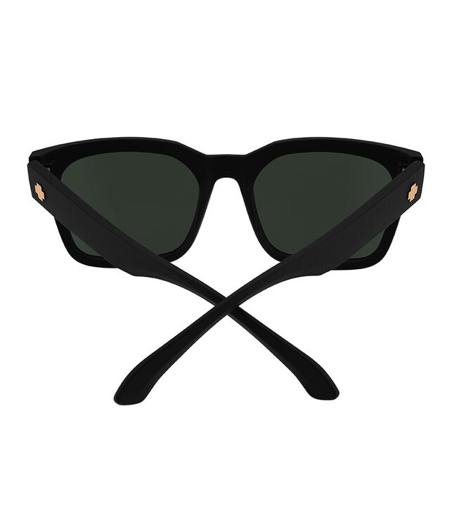 SPY DESSA SUNGLASSES SOFT MATTE BLACK w/ HAPPY GREY GREEN