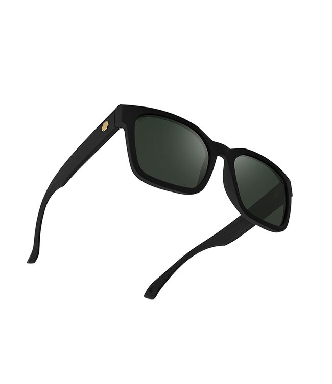 SPY DESSA SUNGLASSES SOFT MATTE BLACK w/ HAPPY GREY GREEN