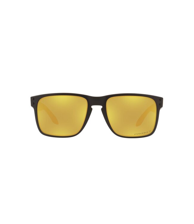 OAKLEY HOLBROOK MATTE CARBON SUNGLASSES w/ PRIZM 24K POLARIZED LENS