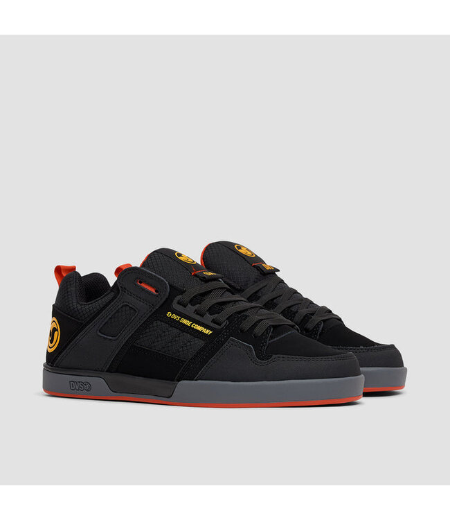 DVS MENS COMANCHE 2.0 SHOE BLACK/YEL/RED/NUBUCK
