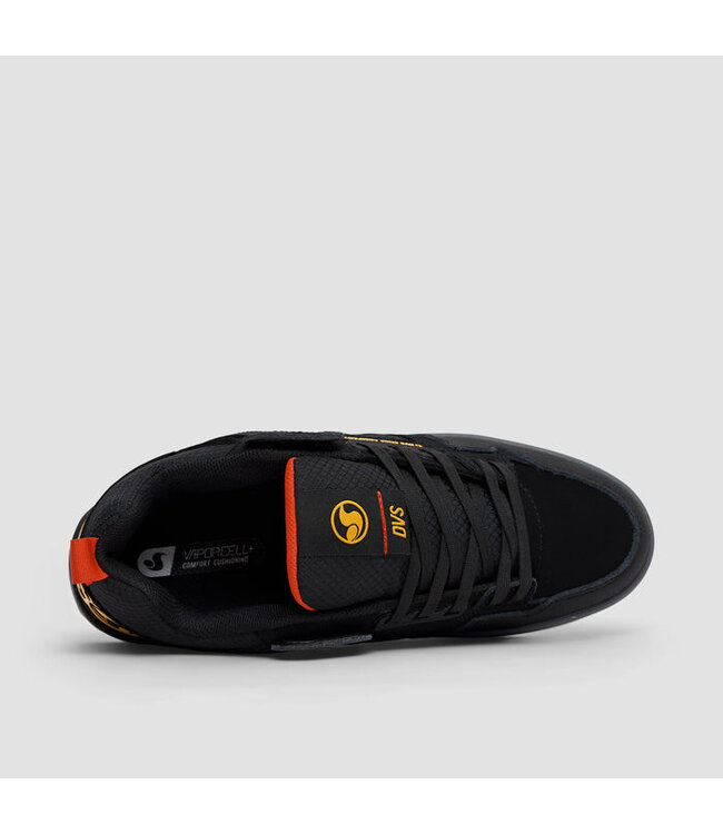 DVS MENS COMANCHE 2.0 SHOE BLACK/YEL/RED/NUBUCK