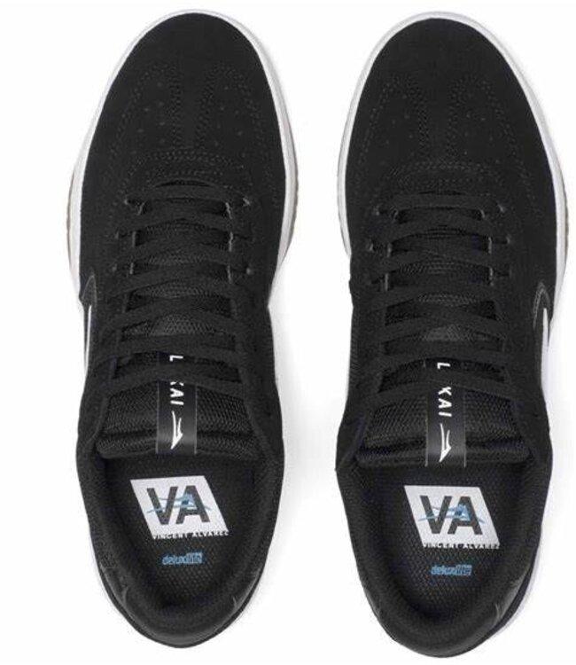 LAKAI MENS ATLANTIC SHOES BLACK/LIGHT GREY SUEDE