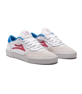 LAKAI LAKAI MENS CAMBRIDGE SHOES WHITE/CORAL SUEDE