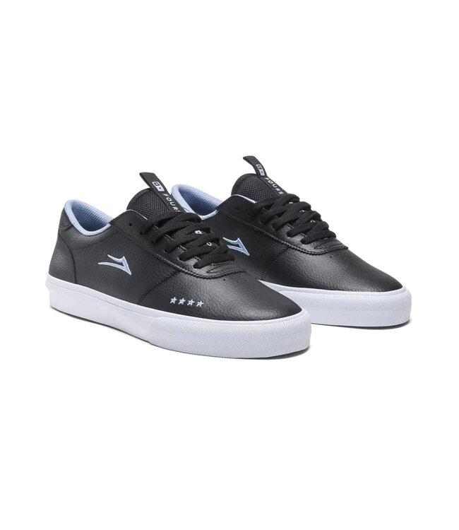 LAKAI MENS MANCHESTER SHOES BLACK/PEBBLE LEATHER