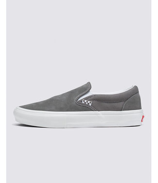 VANS VANS MENS SKATE SLIP-ON SHOE PEWTER/TRUE WHITE