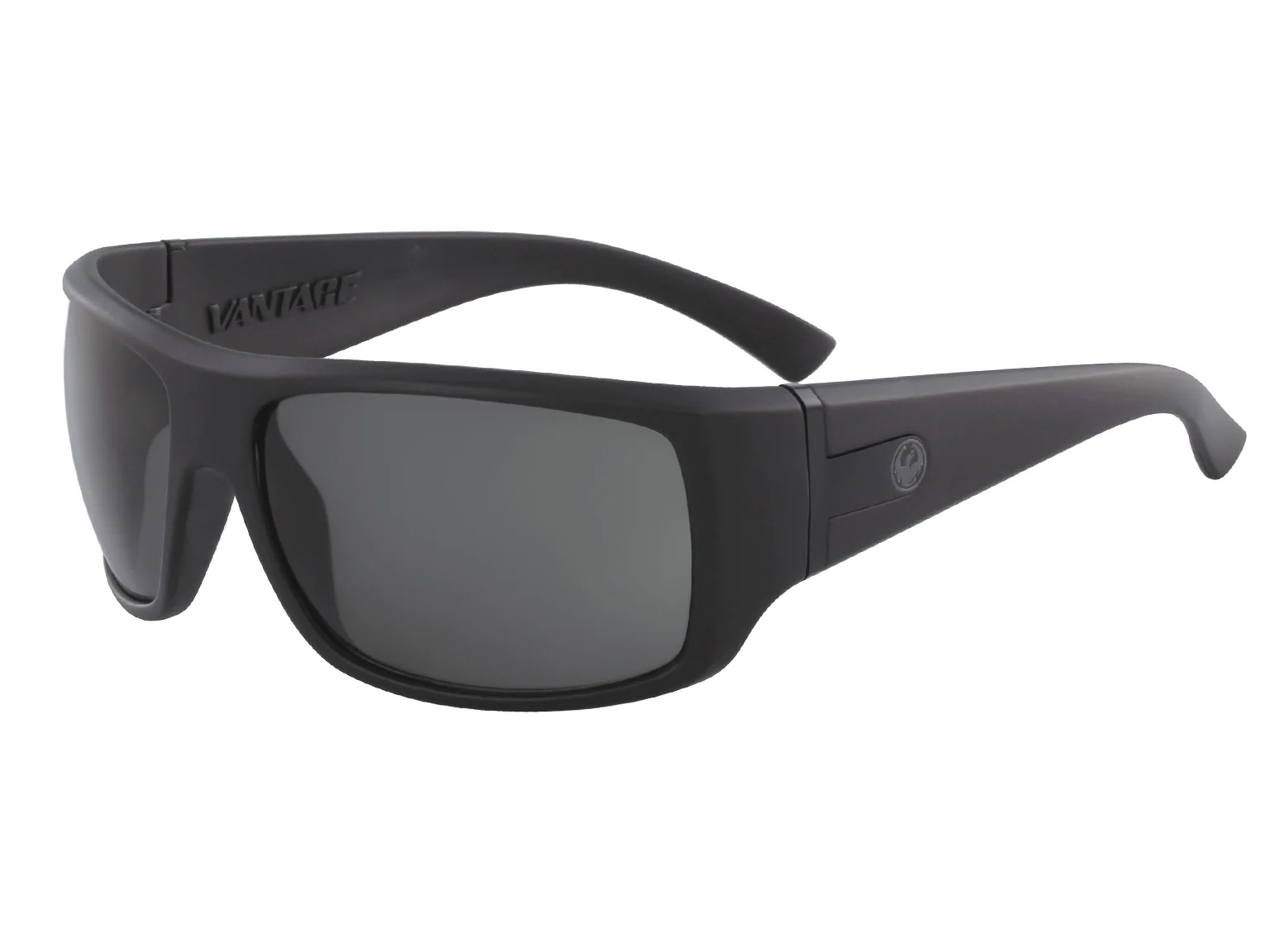 DRAGON VANTAGE MATTE STEALTH SUNGLASSES w/ LUMALENS SMOKE LENS ONE