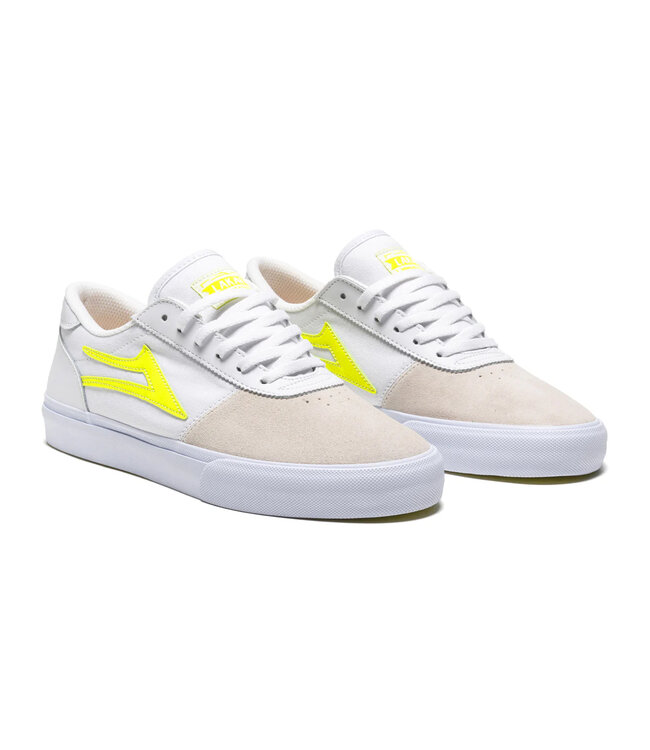 LAKAI MENS MANCHESTER SHOES WHITE/NEON