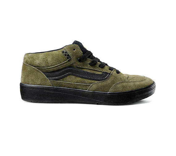 VANS MENS SKATE ZAHBA MID SHOE BEATRICE DOMOND DARK OLIVE ONE