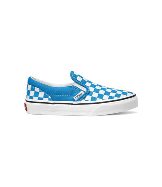 VANS VANS YOUTH CLASSIC SLIP-ON SHOES COLOR THEORY BRILLIANT BLUE