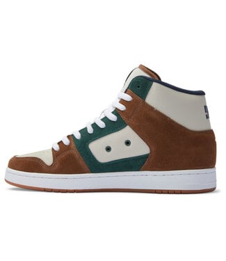 DC DC MENS MANTECA 4 HI SHOES BROWN/BROWN/GREEN