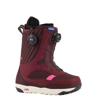 BURTON BURTON WOMENS LIMELIGHT BOA SNOWBOARD BOOTS ALMANDINE/ST WHITE 2024