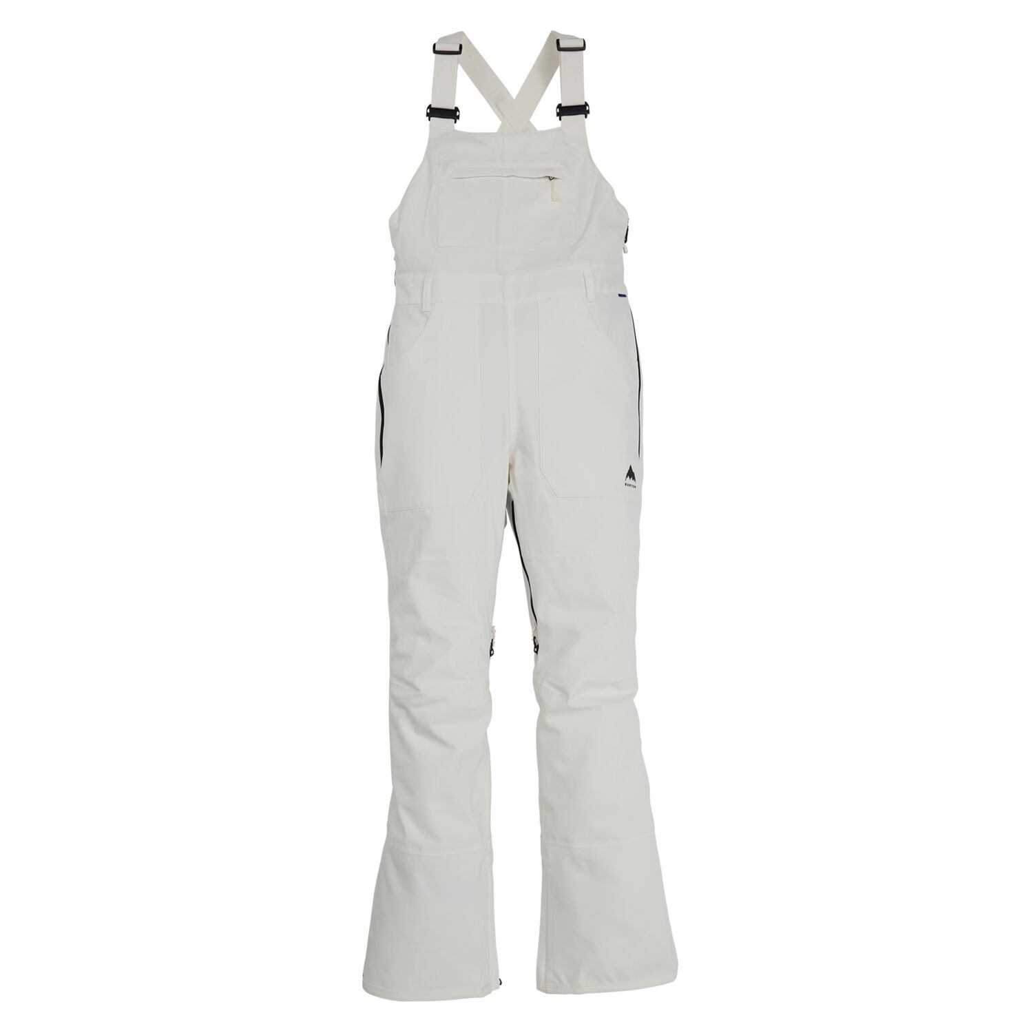 BURTON WOMENS AVALON STRETCH 2L BIB PANTS STOUT WHITE 2024 ONE