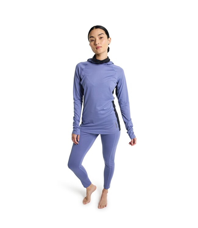 BURTON WOMENS MIDWEIGHT X BASE LAYER PANTS SLATE BLUE 2024
