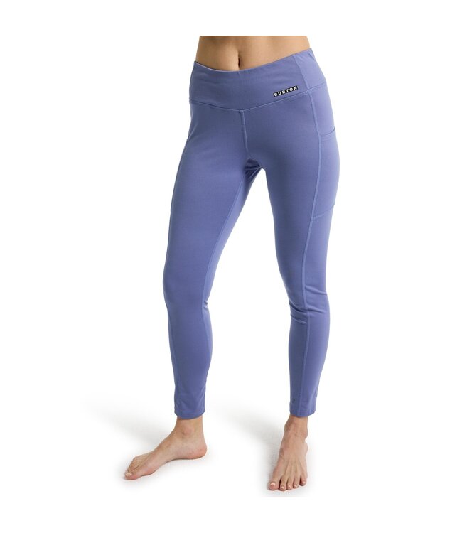 BURTON WOMENS MIDWEIGHT X BASE LAYER PANTS SLATE BLUE 2024