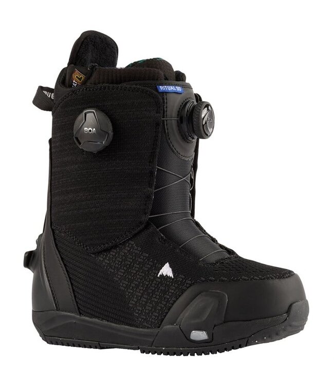 BURTON WOMENS RITUAL STEP ON SNOWBOARD BOOTS BLACK 2024 ONE