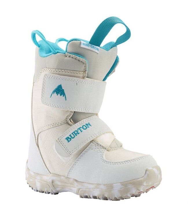 BURTON TODDLERS MINI GROM SNOWBOARD BOOTS WHITE 2024