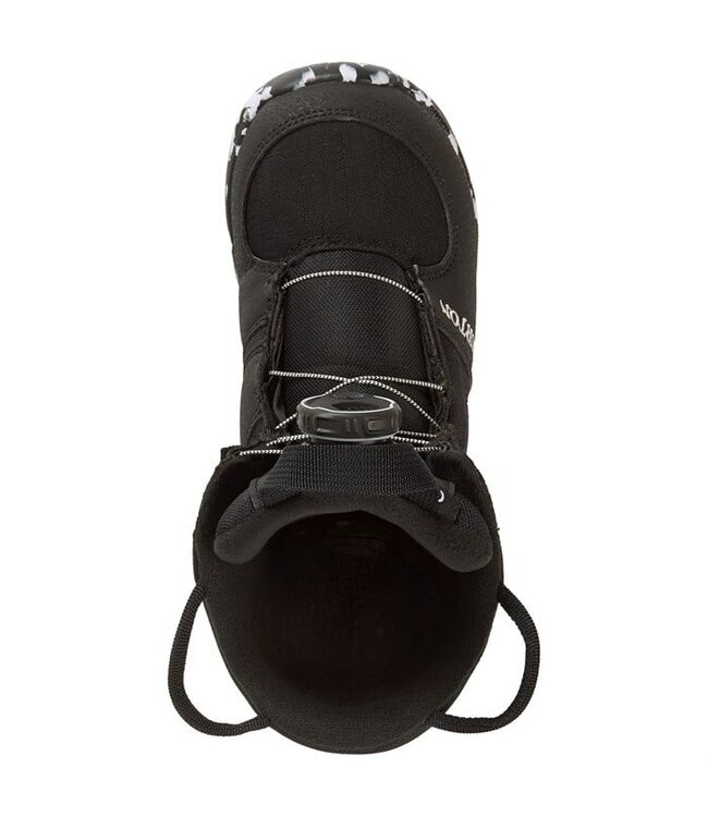 BURTON KIDS GROM BOA SNOWBOARD BOOTS BLACK 2024