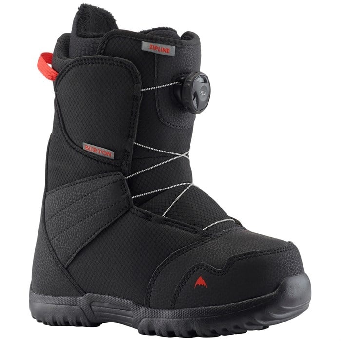Burton Zipline BOA キッズ シューズ ブラック 6K BURTON KIDS ZIPLINE BOA SNOWBOARD BOOTS BLACK 2024 - ONE Boardshop