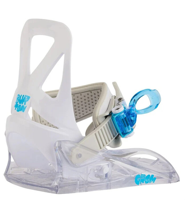 BURTON KIDS GROM DISC SNOWBOARD BINDINGS WHITE 2024