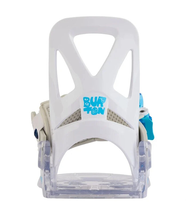 BURTON KIDS GROM DISC SNOWBOARD BINDINGS WHITE 2024