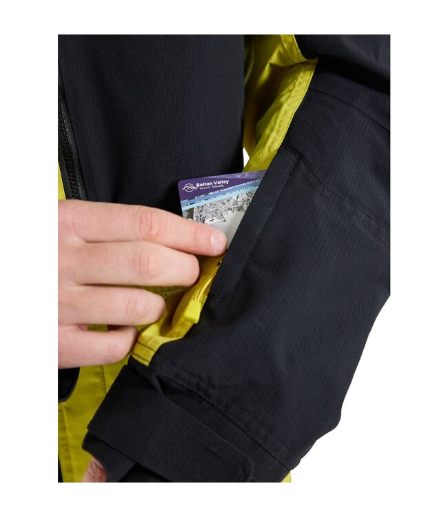 BURTON FROSTNER 2L JACKET SULFUR/TRUE BLACK 2024