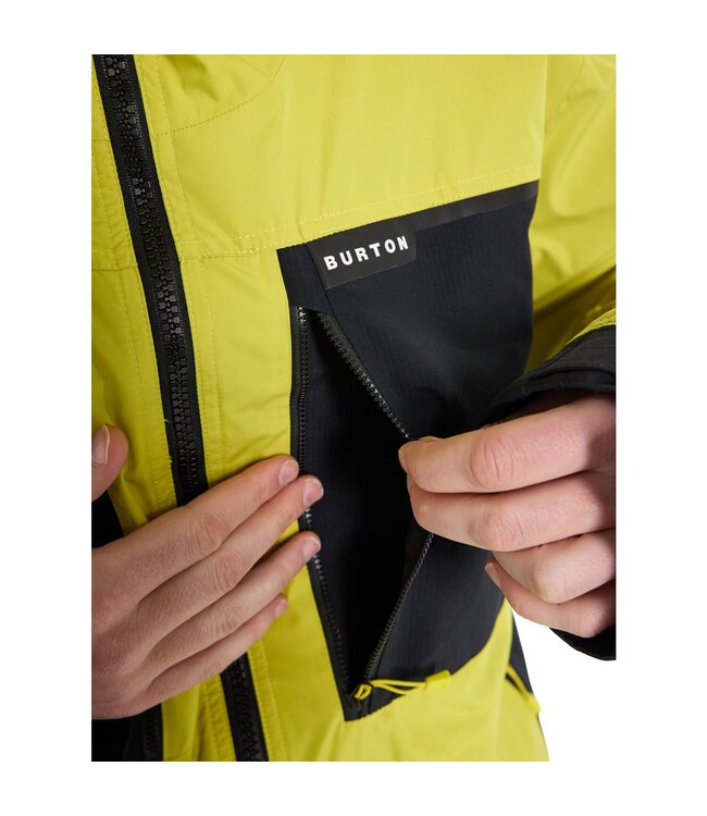 BURTON FROSTNER 2L JACKET SULFUR/TRUE BLACK 2024