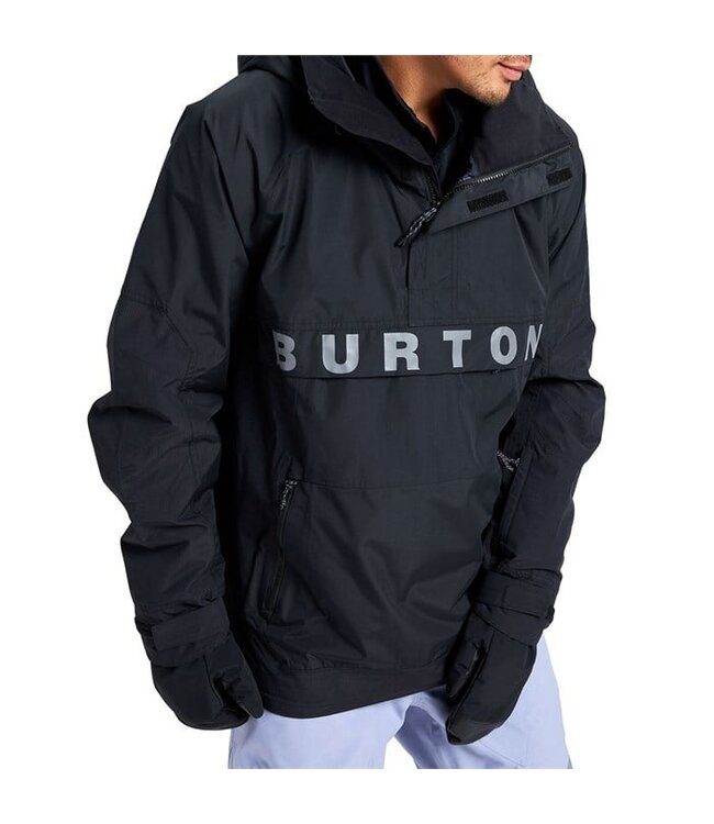 BURTON FROSTNER 2L ANORAK JACKET TRUE BLACK 2024 ONE