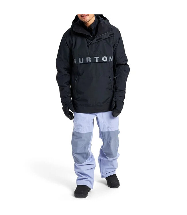 BURTON FROSTNER 2L ANORAK JACKET TRUE BLACK 2024 ONE