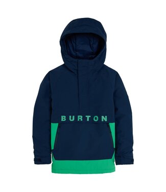 BURTON BURTON KIDS FROSTNER 2L ANORAK JACKET DRESS BLUE/GALAXY GREEN 2024