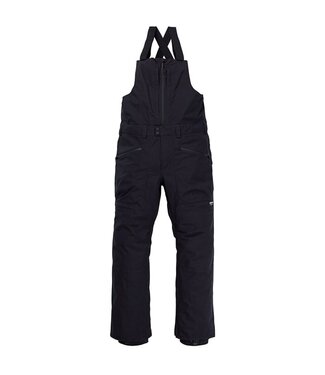 BURTON BURTON RESERVE 2L BIB PANTS - SHORT TRUE BLACK 2024