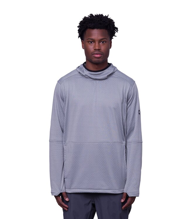 686 MISSION GRID FLEECE HOODY 2 GREY 2024