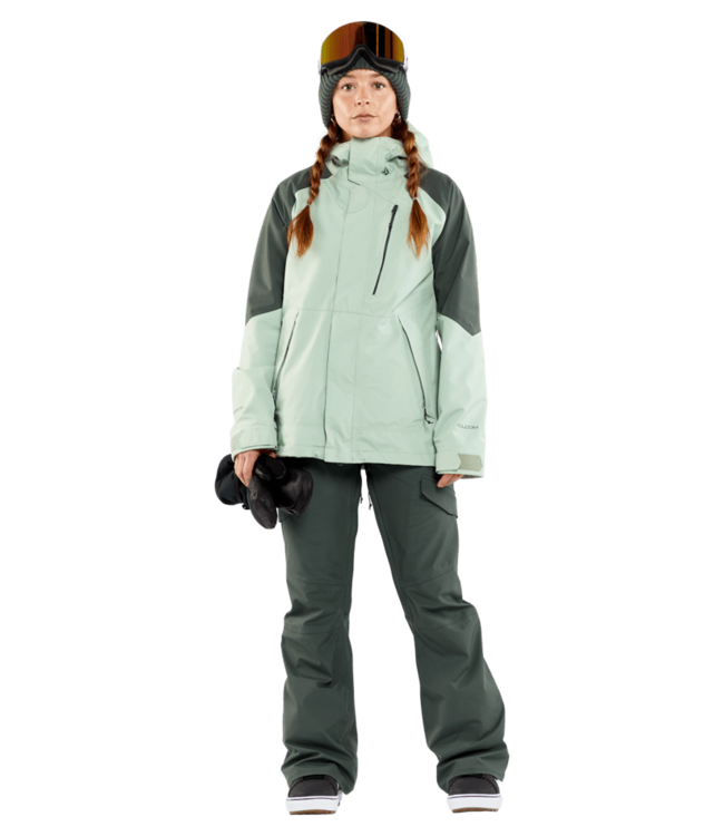 VOLCOM WOMENS V.CO ARIS GORE-TEX JACKET SAGE FROST 2024