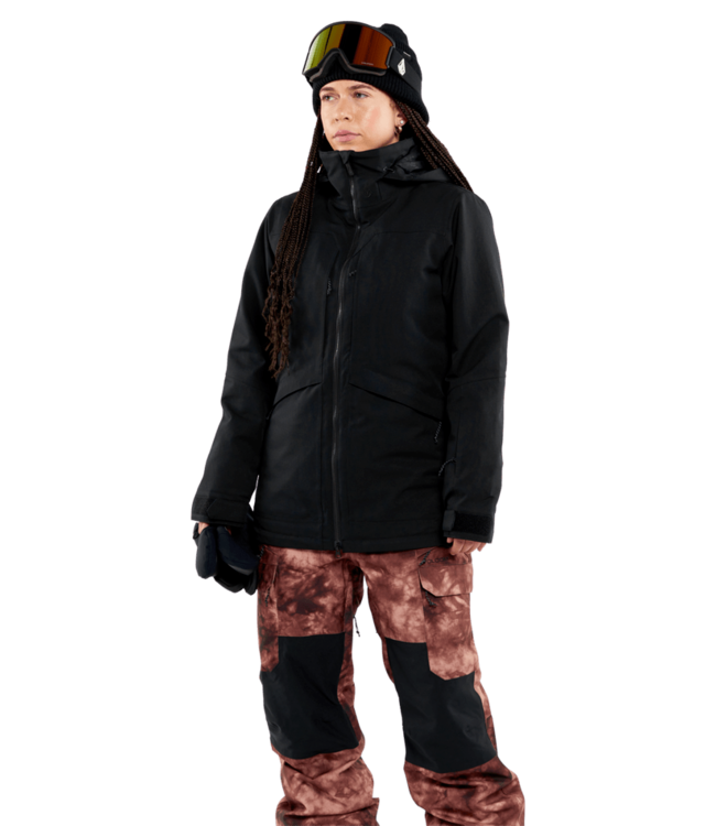 VOLCOM WOMENS SHELTER 3D STRETCH JACKET BLACK 2024