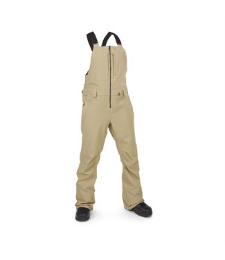 VOLCOM VOLCOM WOMENS SWIFT BIB OVERALL PANT DARK KHAKI 2024