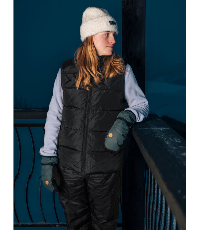 VOLCOM WOMENS STONE CASTINE PUFF VEST BLACK 2024