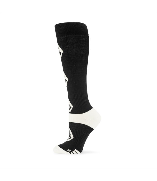 VOLCOM WOMENS SHERWOOD SNOW SOCK BLACK 2024