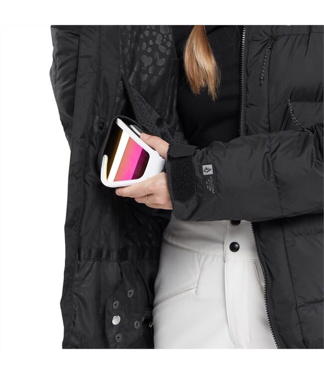 VOLCOM WOMENS PUFFLEUP JACKET BLACK 2024