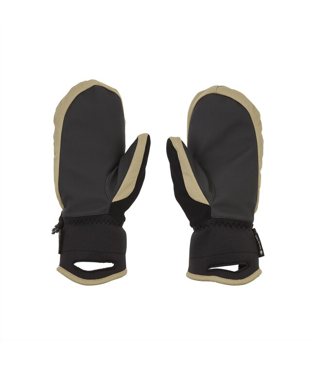 VOLCOM WOMENS PEEP GORE-TEX MITT DARK KHAKI 2024